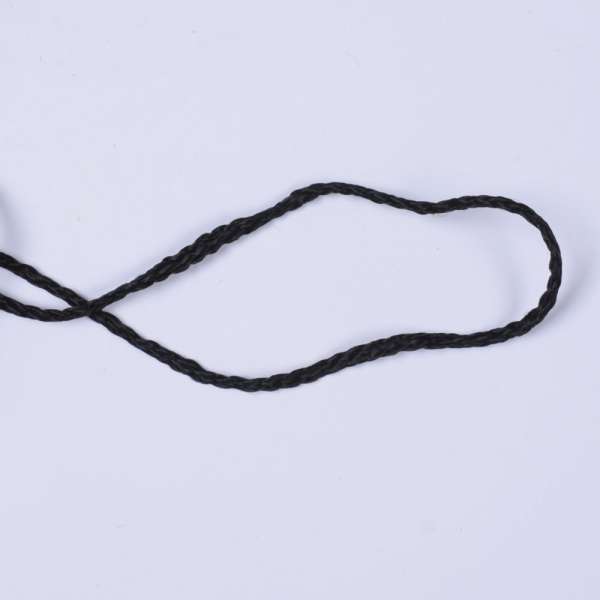Шнур спортивный плетеный черный