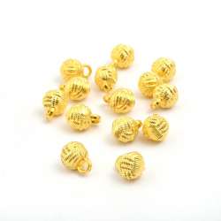 Пуговица под золото 13мм на ножке (1011)