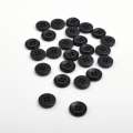 Пуговица черная 15мм на 4 прокола (1002)