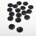 Пуговица черная 20мм на 4 прокола (1002)
