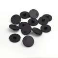 Пуговица черная 25мм на ножке (1008)