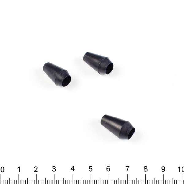 Наконечник пластик под шнур 4мм колокольчик 20мм синий