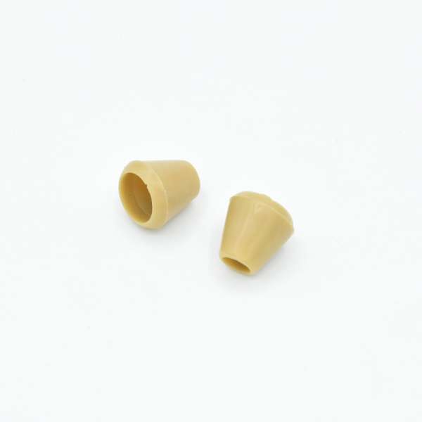 Наконечник пластик колокольчик 14мм бежевый