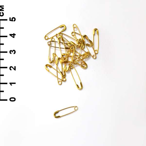 Булавки английская 20 мм 1/10 золотистая