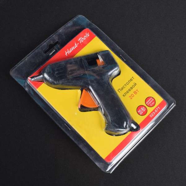 Пистолет клеевой под стержни 8 мм черный