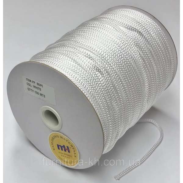 Шнур спортивный 4мм цвет белый