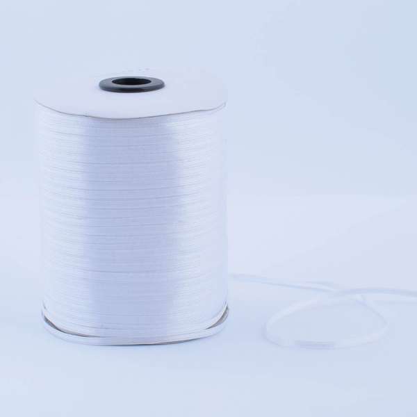 Лента атласная 3мм белая А1-01-001 на метраж (бобина 880яр/315г)