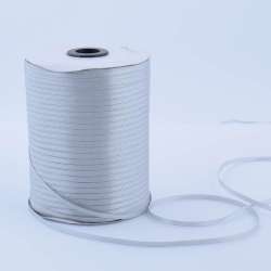 Лента атласная 3мм серая А1-01-003 светлая на метраж (бобина 880яр/315г)