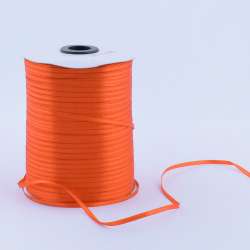 Лента атласная 3мм оранжевая А1-01-025 на метраж (бобина 880яр/315г)