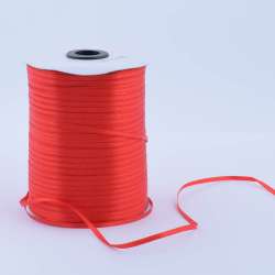 Лента атласная 3мм красная А1-01-026 на метраж (бобина 880яр/315г)