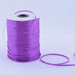 Лента атласная 3мм фиолетовая А1-01-035 на метраж (бобина 880яр/315г)