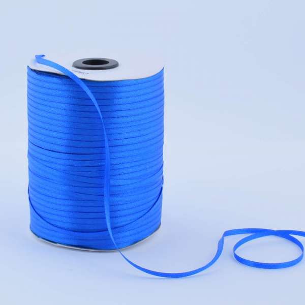 Лента атласная 3мм синяя ультрамарин А1-01-040 на метраж (бобина 880яр/315г)