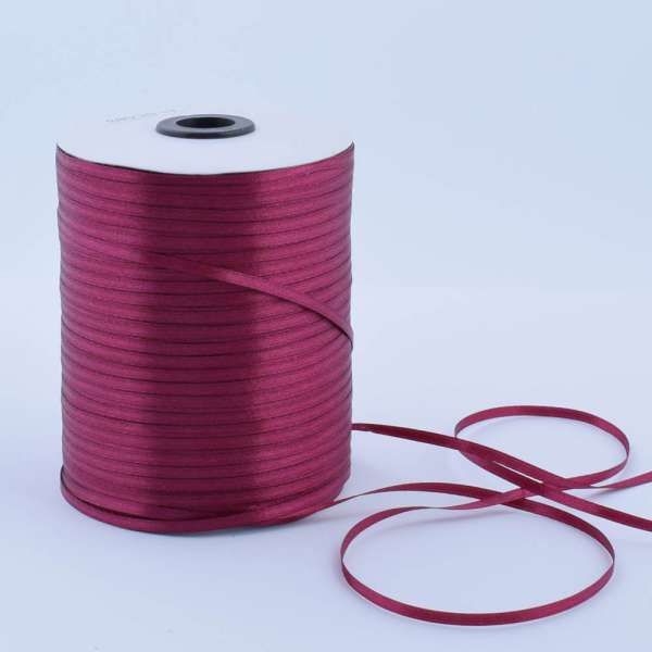 Лента атласная 3мм бордовая А1-01-083 на метраж (бобина 880яр/315г)