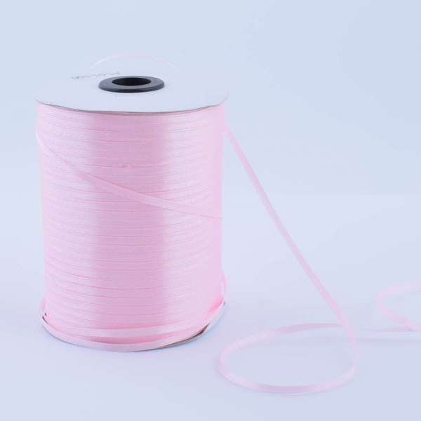 Лента атласная 3мм розовая А1-01-106 на метраж (бобина 880яр/315г)