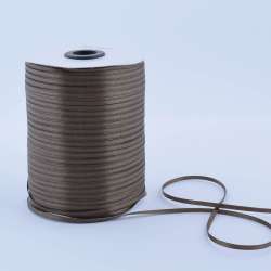 Лента атласная 3мм коричнево-оливковая А1-01-129 на метраж (бобина 880яр/315г)