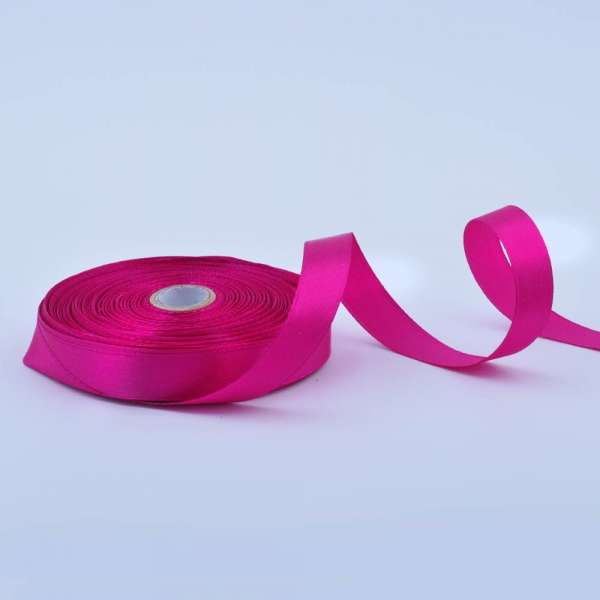 Лента атласная 15мм малиновая А1-05-028 на метраж (бобина 50яр/68,2гр)