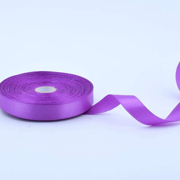 Лента атласная 15мм фиолетовая А1-05-035 на метраж (бобина 50яр/68,2гр)