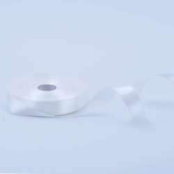 Лента атласная 15мм молочная А1-05-042 на метраж (бобина 50яр/68,2гр)