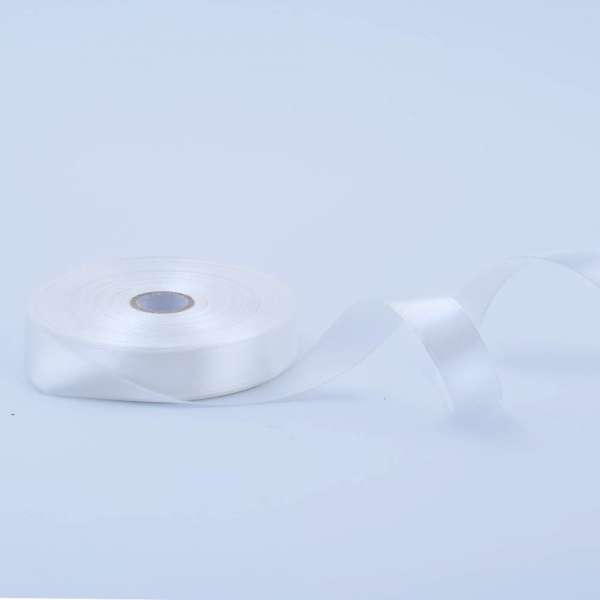 Лента атласная 15мм молочная А1-05-042 на метраж (бобина 50яр/68,2гр)