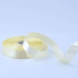 Лента атласная 20мм сливочная А1-06-009 на метраж (бобина 50яр/77,4г)