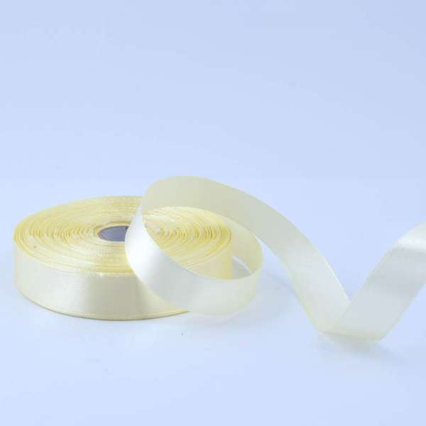 Лента атласная 20мм сливочная А1-06-009 на метраж (бобина 50яр/77,4г)