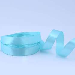 Лента атласная 20мм голубая А1-06-011 на метраж (бобина 50яр/77,4г)