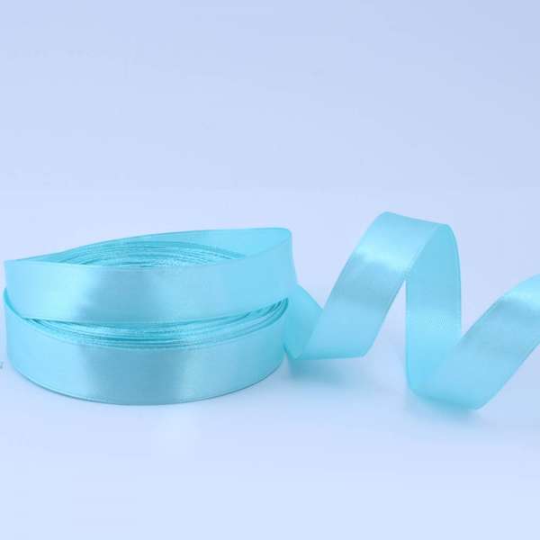 Лента атласная 20мм голубая А1-06-011 на метраж (бобина 50яр/77,4г)