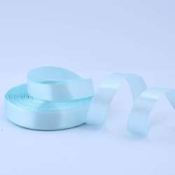 Лента атласная 20мм голубая светлая А1-06-013 на метраж (бобина 50яр/77,4г)