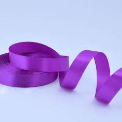 Лента атласная 20мм сиреневая темная А1-06-035 на метраж (бобина 50яр/77,4г)