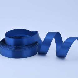 Лента атласная 20мм синяя А1-06-038 на метраж (бобина 50яр/77,4г)