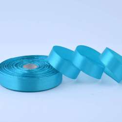 Лента атласная 20мм бирюзовая темная А1-06-047 на метраж (бобина 50яр/77,4г)