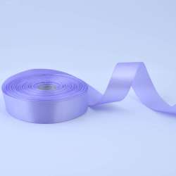 Лента атласная 25мм сиреневая А1-08-021 на метраж (бобина 50яр/119г)