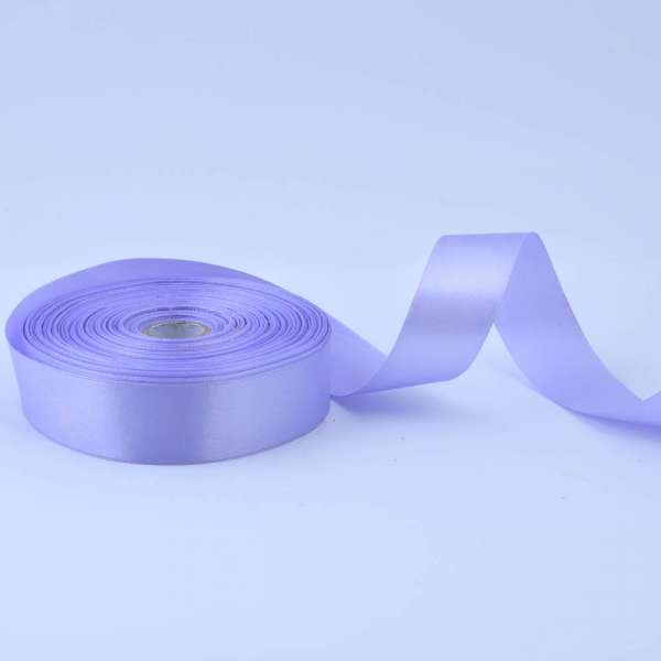 Лента атласная 25мм сиреневая А1-08-021 на метраж (бобина 50яр/119г)