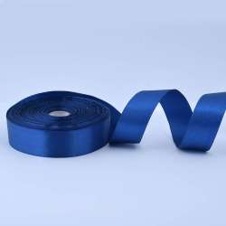 Лента атласная 25мм синяя А1-08-038 на метраж (бобина 50яр/119г)