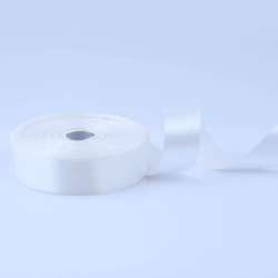 Лента атласная 25мм молочная А1-08-042 на метраж (бобина 50яр/119г)