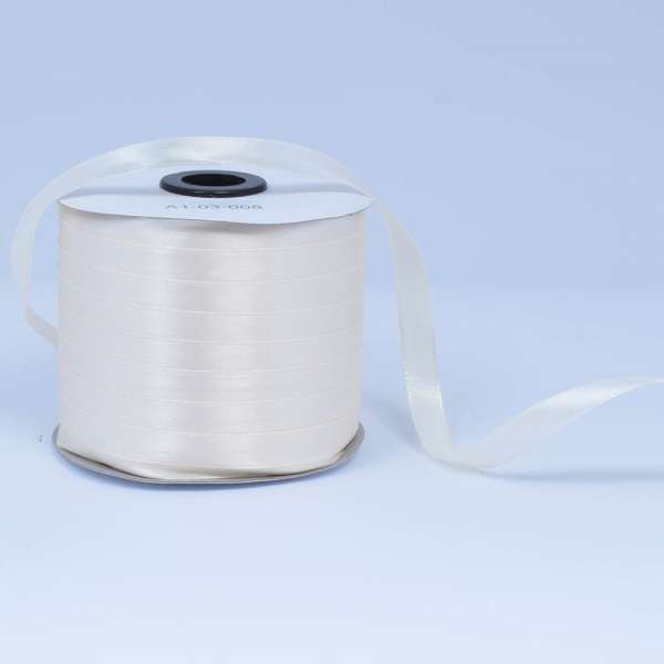 Лента атласная 10мм молочная А1-03-008 на метраж (бобина 230яр/193,70г)