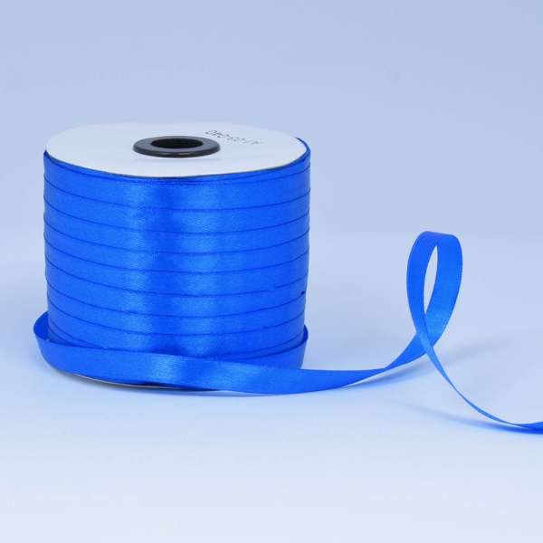 Лента атласная 10мм синя ультрамарин А1-03-040 на метраж (бобина 230яр/193,70г)