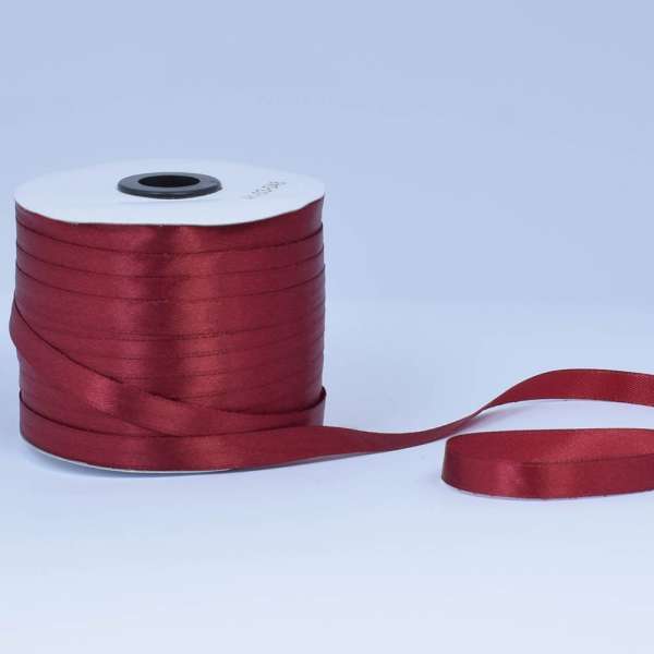 Лента атласная 10мм бордовая А1-03-048 на метраж (бобина 230яр/193,70г)