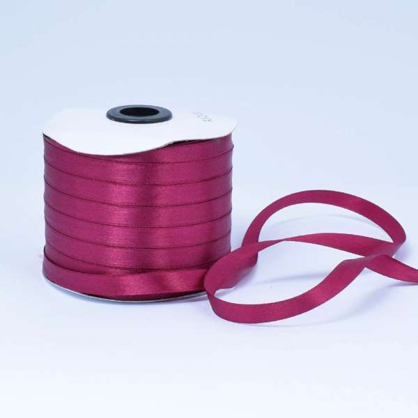 Лента атласная 10мм вишневая А1-03-083 на метраж (бобина 230яр/193,70г)