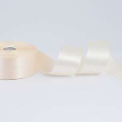 Лента атласная 40мм молочная А1-12-008 на метраж (бобина 50яр/174г)