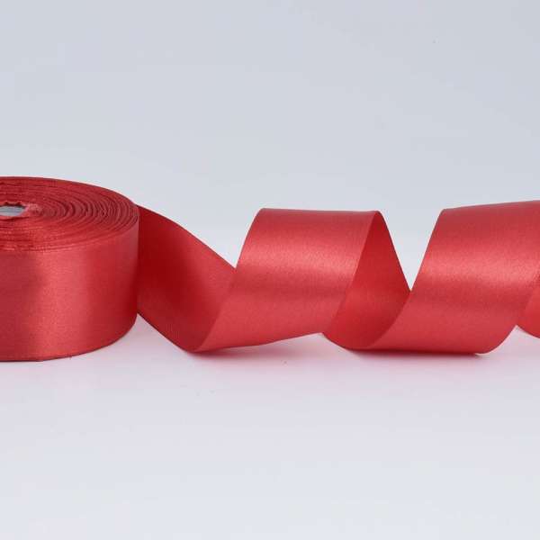 Лента атласная 40мм красная А1-12-033 на метраж (бобина 50яр/174г)
