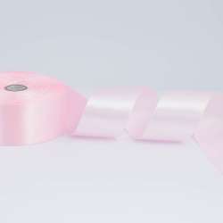 Лента атласная 40мм розовая А1-12-043 светлая на метраж (бобина 50яр/174г)