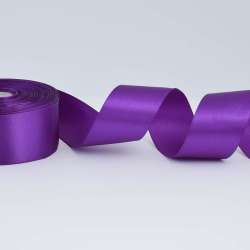 Лента атласная 40мм фиолетовая А1-12-046 на метраж (бобина 50яр/174г)