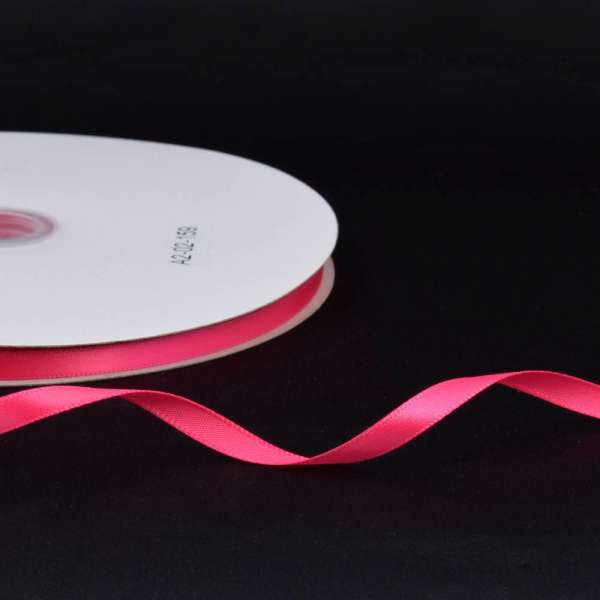 Лента атласная 7мм малиновая А2-02-159 на метраж (бобина 100яр/115,6г)