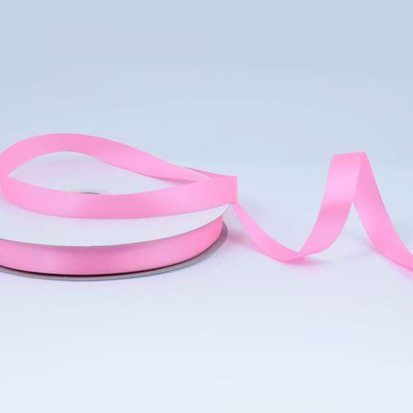 Лента атласная 15мм розовая А2-05-019 на метраж (бобина 100яр/230г)