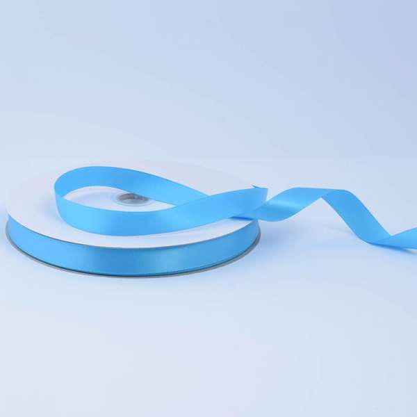 Лента атласная 15мм голубая А2-05-093 на метраж (бобина 100яр/230г)