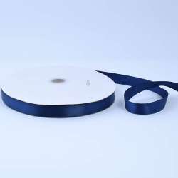 Лента атласная 15мм синяя темная А2-05-101 на метраж (бобина 100яр/230г)