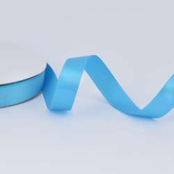 Лента атласная 20мм голубая А2-06-093 на метраж (бобина100яр/283,3гр)