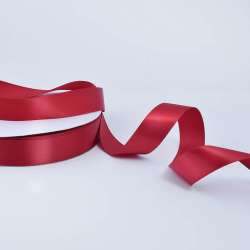 Лента атласная 25мм бордовая А2-08-041 на метраж (бобина 100яр/356,5г)