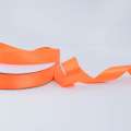 Лента атласная 25мм оранжевая яркая А2-08-070 на метраж (бобина 100яр/356,5г)